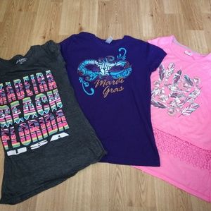 Girls lot of 3 tops